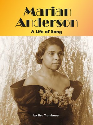 cover image of Marian Anderson: A Life of Song
